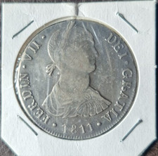 PERU 8 REALES 1811. Fernando VII. Nice silver crown. Superb shape. LOOK picture