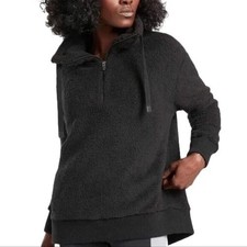 Athleta Black Half-Zip Pullover picture