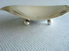 TIFFANY STERLING SILVER ~  1 NUT MINT CANDY DISH TRAY/S  ~ 2 AVAILABLE w/POUCH picture