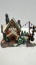 Santa’s Workbench Porcelain “ Christmas Tree Farm” 610-3857 Please Read picture