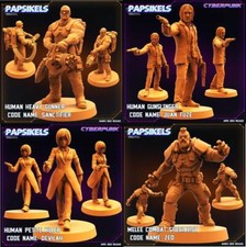 3D Printed Papsikels - Cyber Saga Episode 2 Guncraze Set - 28mm 32mm picture