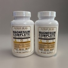 100% Authentic Gold Seal Magnesium Complete 240 Capsules Bottles EXP 06/2028 picture
