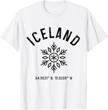 Iceland Reykjavik Vintage Icelandic Souvenir T-Shirt picture