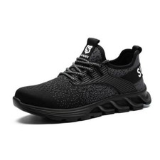 SUADEEX Work Safety Shoes Steel Toe Sneakers Indestructible Composite Toe Black picture