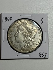 1898-S $1 Morgan Silver Dollar Nice AU/UNC Semi Key Date picture