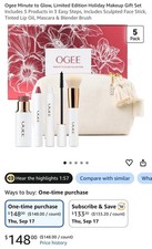 NEW-UNOPENED-Ogee Minute to Glow 5 piece Gift Set (Retail $148) picture