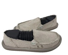 Sanuk Women's Donna Hemp Comfort Slip On Walking Shoes Natural Size:8 121A picture