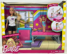 Barbie Flippin' Fun Gymnast with Barbie and Kelly Doll [DAMAGED BOX] picture