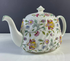 Minton Haddon Hall Bone China Teapot Vintage picture