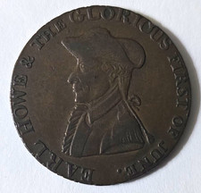 1794 England Hampshire Emsworth Earl Howe 1/2p Copper Conder Token Kempson picture