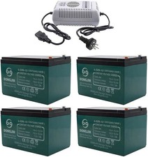 12V 12Ah  6-DZF 6-DZM-12 Battery /Charger Electric Go Kart Mobility Scooter ATV picture