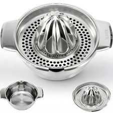 Cluren Premium 316L Stainless Steel Lemon Squeezer & Manual Juicer - Heavy Du... picture