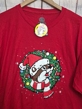 Buc-ee's Men's XL Red Christmas Graphic Print Crew Neck Short Sleeve T-Shirt picture