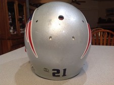 Vintage 1990s Era New England Patriots #21 Game Used Football Helmet picture
