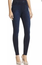 SPANX Jean-ish Ankle Leggings S Twilight Blue Dark Wash Stretch 28 X 29 picture
