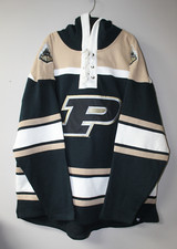 New NCAA Purdue Boilermakers Lacer jersey style mid weight cotton hoodie men L picture