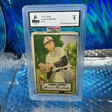 1952 Topps - Clarence Marshall #174 White Back (RC) Graded 1 picture