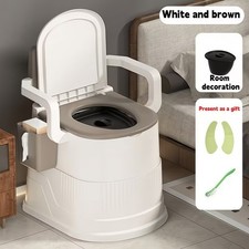 Portable Bedside Commode Toilet for Adult Elderly Toilet Chair Seat with Armrest picture