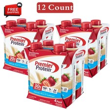 Premier Protein Shake, Strawberries & Cream, 30g Protein, 11 fl oz, 12 Ct picture