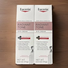 Eucerin Radiant Tone Eye Cream Dark Circle Corrector, 2 PACK .05 oz each. picture