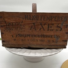 Antique Dual Box Holder W Handle picture