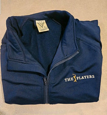 Levelwear Mens Medium Blue The Players Championship Golf Full Zip Track Jacket picture