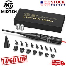 UPGRADED Red Laser Bore Sight Bore Sighter Kit, .177 to 12GA Caliber, 16 Adapter picture