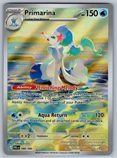 Primarina 088/084 NM/M Pitch Black IR Pokemon Holo T00262 picture