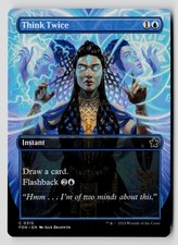 Think Twice (Borderless) 315 C MTG FDN NM picture