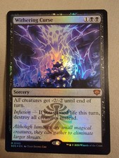 BRAND NEW Magic The Gathering Withering Curse Secrets of Strixhaven Foil picture