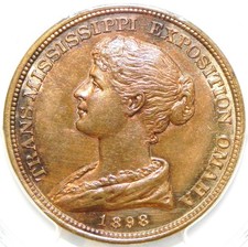 1898 Trans-Mississippi Exposition So-Called-Dollar HK-283 PCGS MS62 SC$1 picture