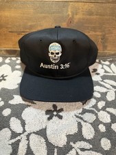 Vintage 90s WWF Stone Cold Steve Austin 3:16 Skull Snapback Hat NWOT picture