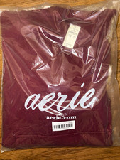 Aerie garmet M Burgundy Solid Cotton Blended Fabric Regular picture