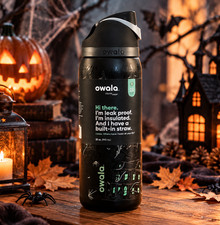 NEW Owala Midnight Manor 32oz FreeSip Stainless Steel Water Bottle HalloweenGift picture