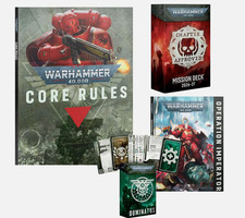 40k Armageddon - 11th Ed Core Rules, Chapter Approved Deck + Dominatus Pack picture