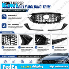 For 2022-2025 Mazda Cx-5 Ksd5-50719 Front Upper Bumper Grille Molding Trim Black picture