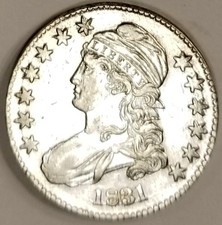 1831 Bust Half Dollar Choice High Grade Near UNC Old Collection picture