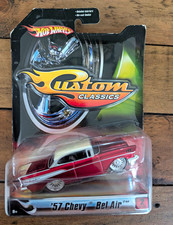 Hot Wheels Custom Classics 1957 Chevy Bel Air L0117 Red 1:50 Fresh Paint picture