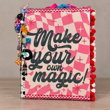 Handmade Retro Junk Journal 10x7 DIY Collage Ephemera picture