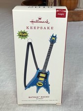 2019 Batman Rocks Guitar | Hallmark Ornament | Batman Theme Song - Batteries New picture