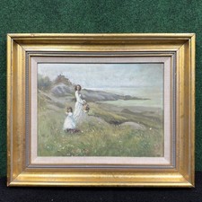 Harry Barton American Impressionist (1908-2001) Framed Oil Painting 16”x12” picture