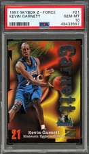 1997-98 Skybox Z-Force - Kevin Garnett #21 - PSA 10 RARE picture