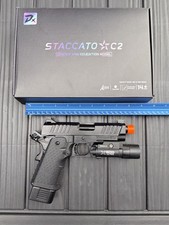 1:1 Scale Staccato C2 Full Size Gun Pistol All Metal Show Piece Italian picture