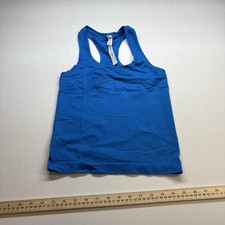 lululemon athletica Women’s Blue Racerback Tank Top Size 2 Scoop Neck Breathable picture