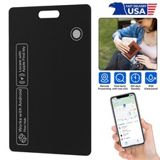 Slim Rechargeable Wallet Key Tracker Card Works with iPhone & Google Find My picture