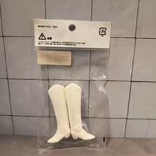 Volks Dollfie Shoes WHITE POINTY TALL BOOTS 1/6 Scale Doll EB BODY Barbie Japan picture