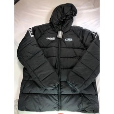 Capelli Sport Mens Black Hooded Puffer Jacket Quilted Full Zip XL New picture