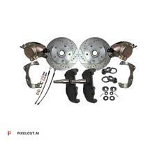 55-57 Chevrolet Bel Air Front Disc Brake Conversion with Drop Spindles picture
