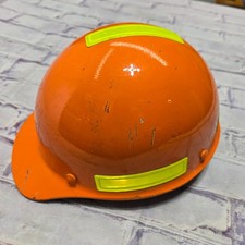 MSA Skullgard Hard Hat Orange Reflective Fas-Trac III Ratchet Safety Men Medium picture