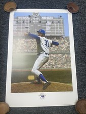 Fergie Jenkins Lithograph by Bill Purdom Chicago Cubs AP /70 picture